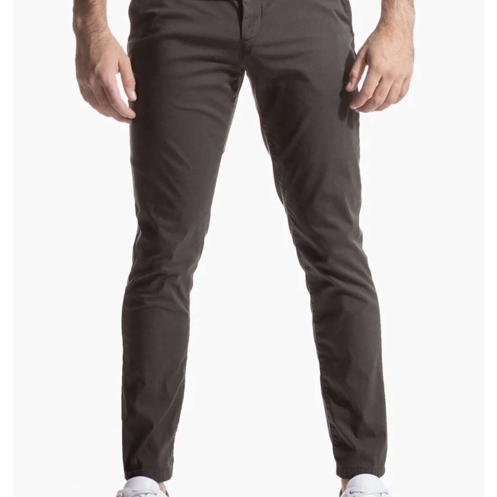 Birddogs Men's Pants, Slim Fit Stretch Broose Waynes, Dark Grey 32 X 30